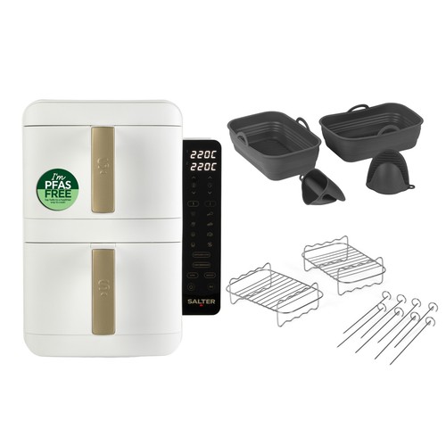 Salter dual air fryer slim - salter,