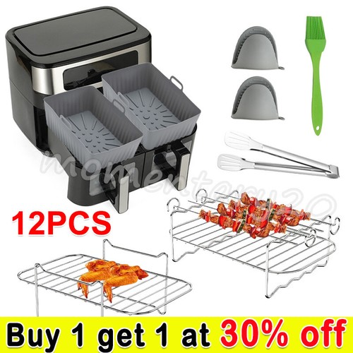 12pc air fryer rack - air, grills