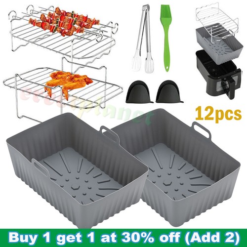 12pc air fryer silicone - 12pc,