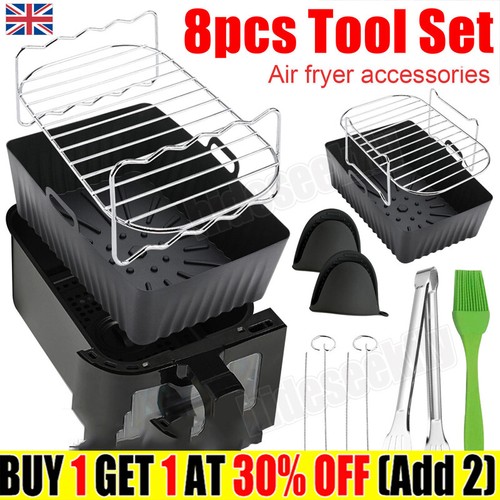 8pcs silicone air - fryer, liner