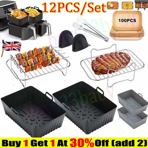 12pc air fryer rack grills - fryer,